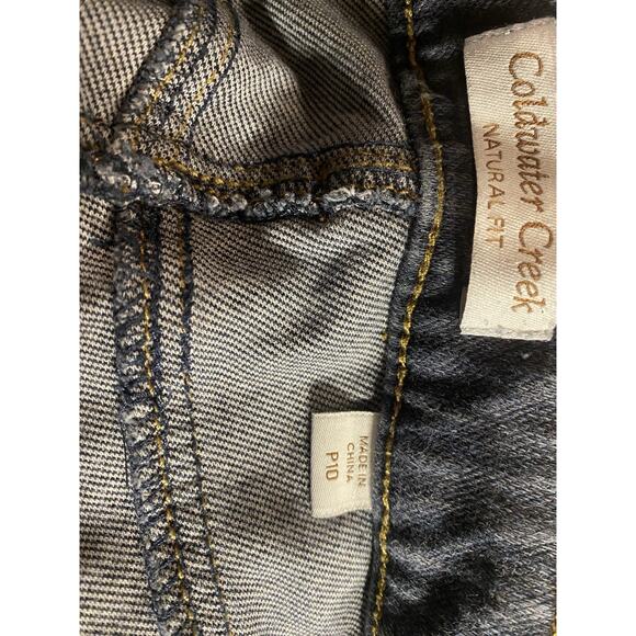 Coldwater Creek Jeans Womens 10 Petite Blk Natural Fit Mid Rise Flat Front Denim - Picture 3 of 4